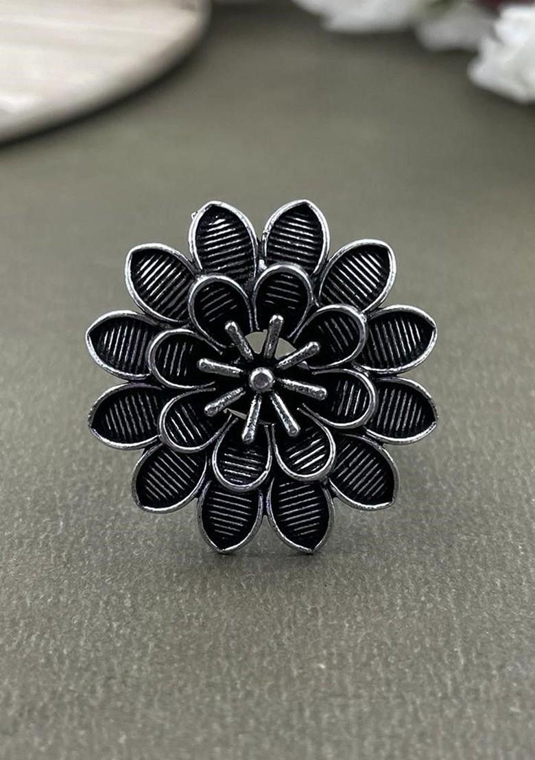 Silver Plated Oxidised Jewellery Set