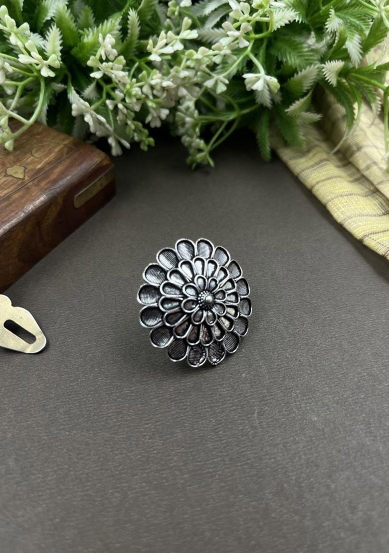 Silver Plated Oxidised Jewellery Set