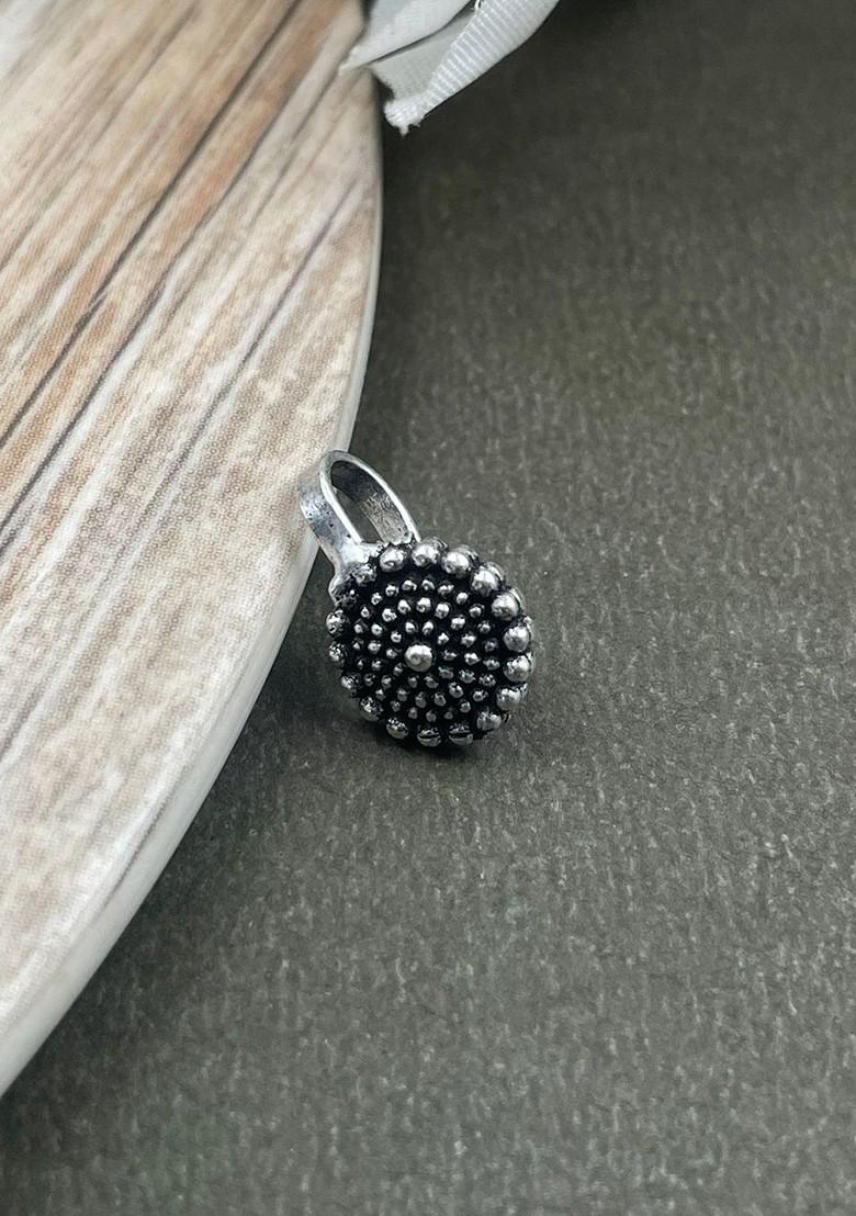 Spring Silver Plated Oxidised Necklace Jewellery Set