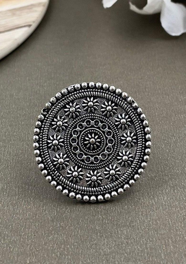 Silver Plated Oxidised Jewellery Set