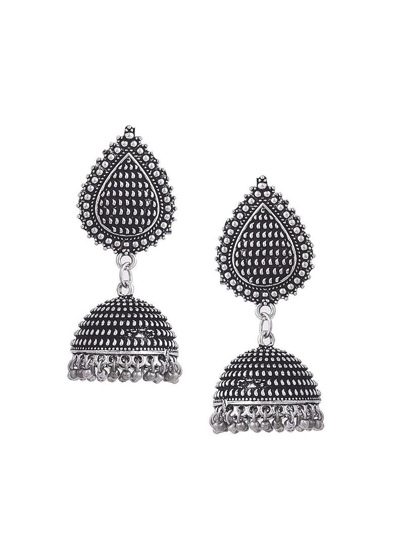 Silver Plated Oxidised Jewellery Set