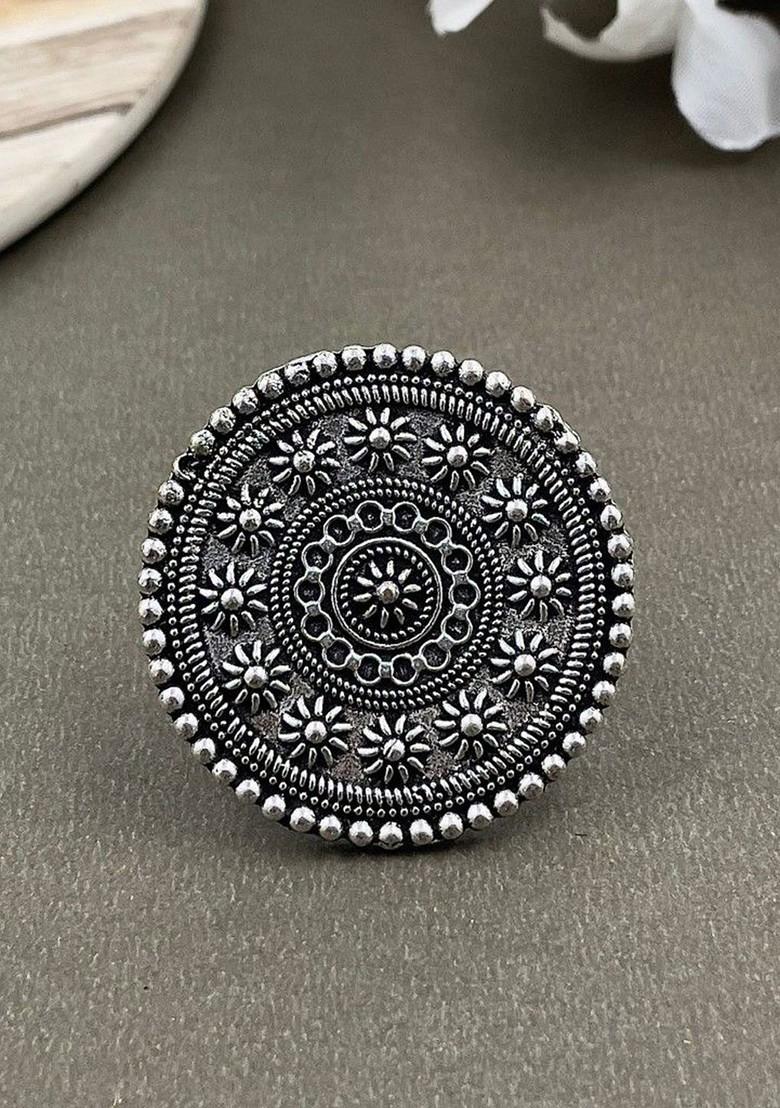 Silver Plated Oxidised Jewellery Set