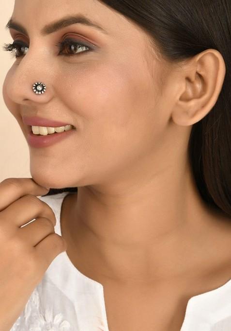 Silver Plated Oxidised Jewellery Set