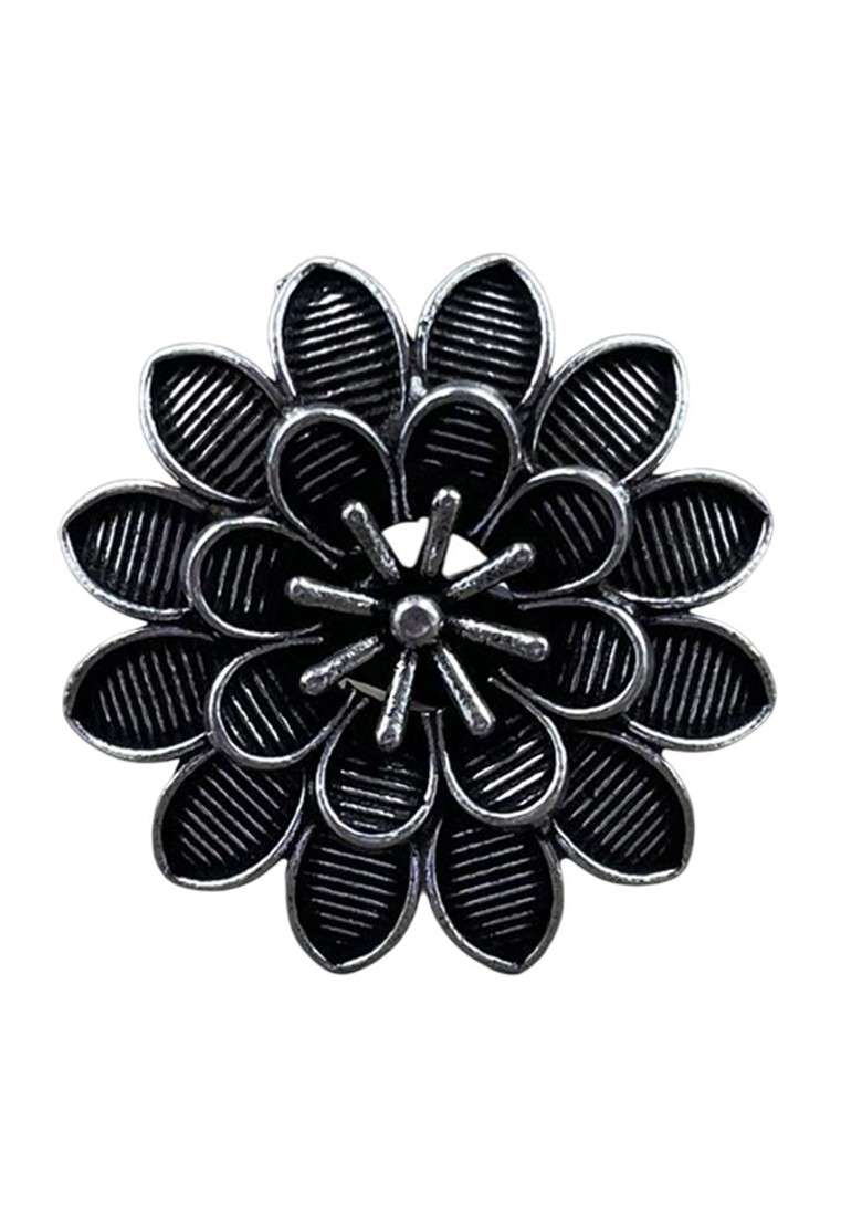 Silver Plated Oxidised Jewellery Set - Indya