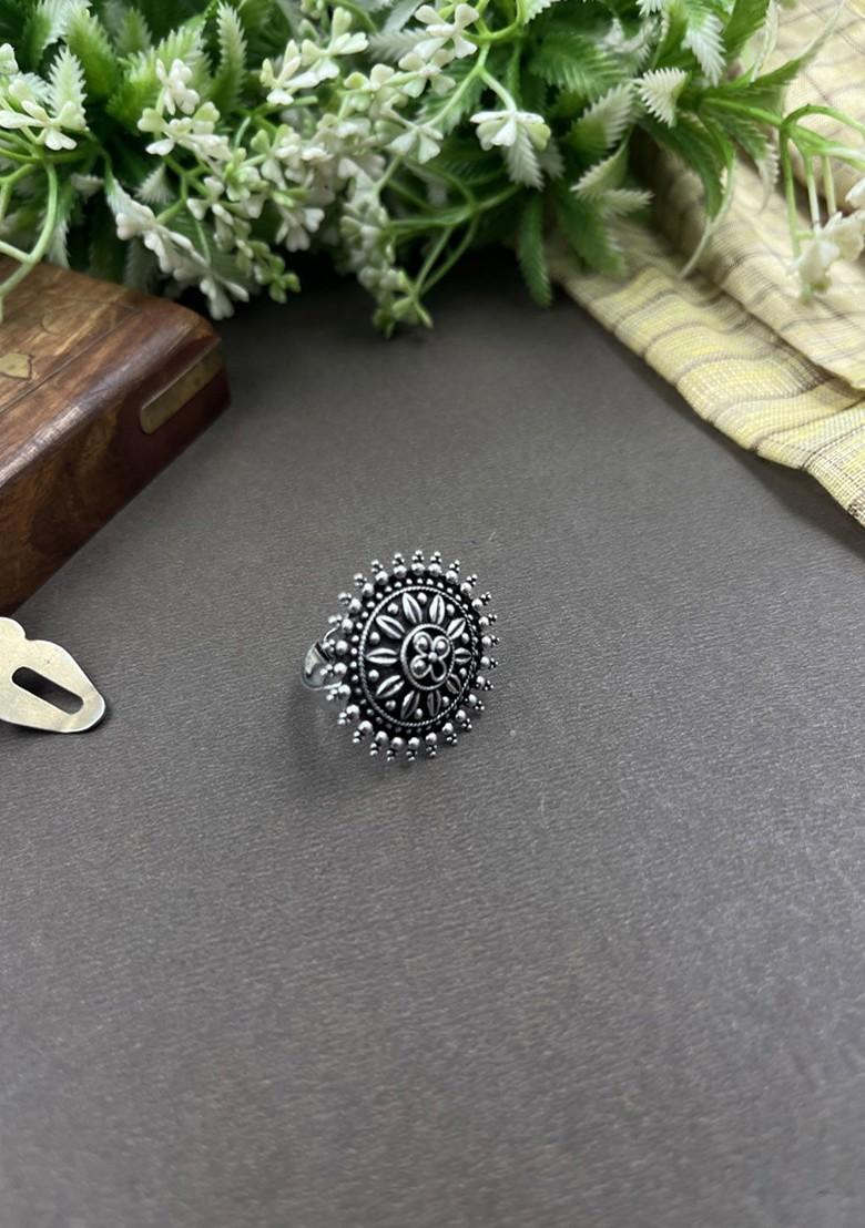 Silver Plated Oxidised Jewellery Set