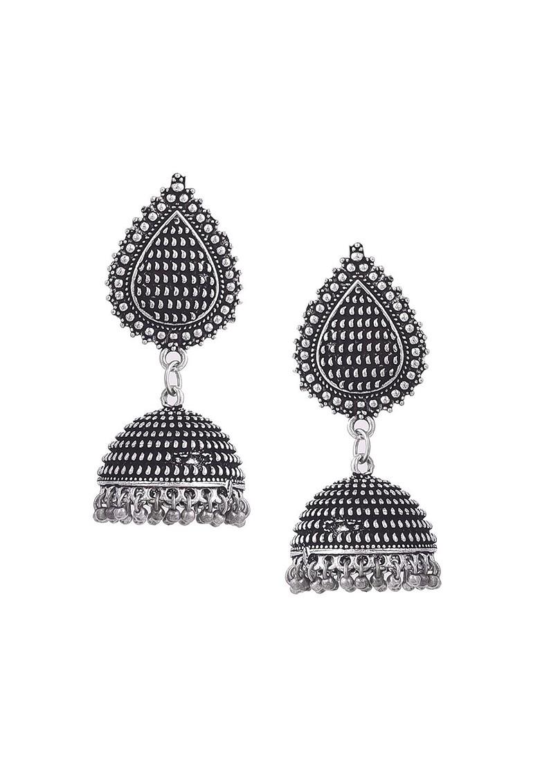 Silver Plated Oxidised Jewellery Set