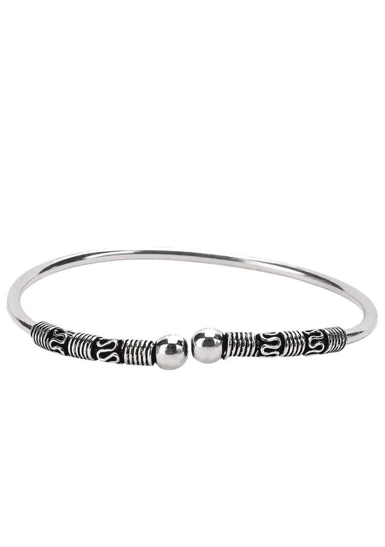 Silver Plated Oxidised Jewellery Set - Indya