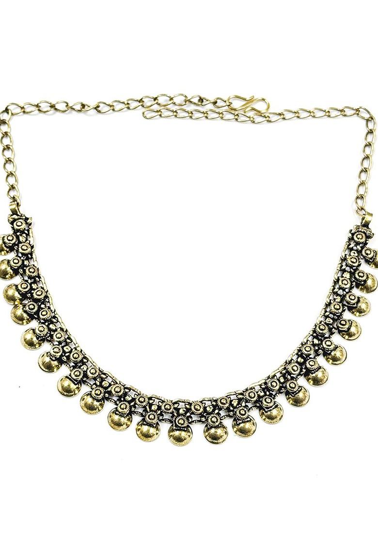 Gold Plated Oxidized Skin Friendly Jewellery Set