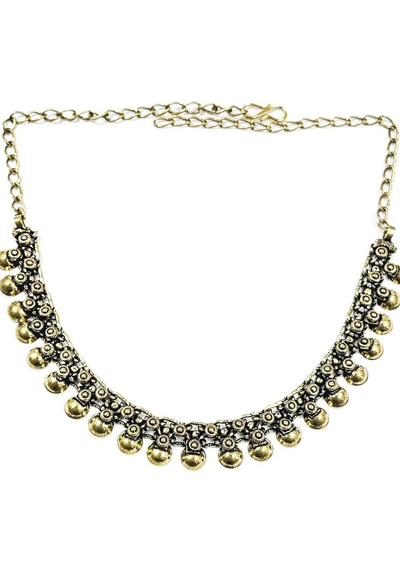 Gold Plated Oxidized Skin Friendly Jewellery Set