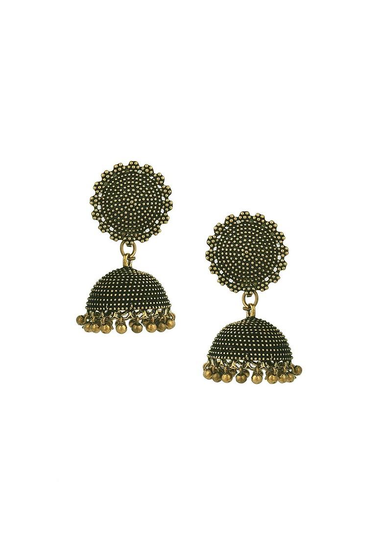 Gold Plated Oxidised Jewellery Set