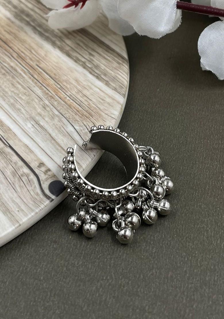 Rubina Silver Plated Oxidised Jewellery Set