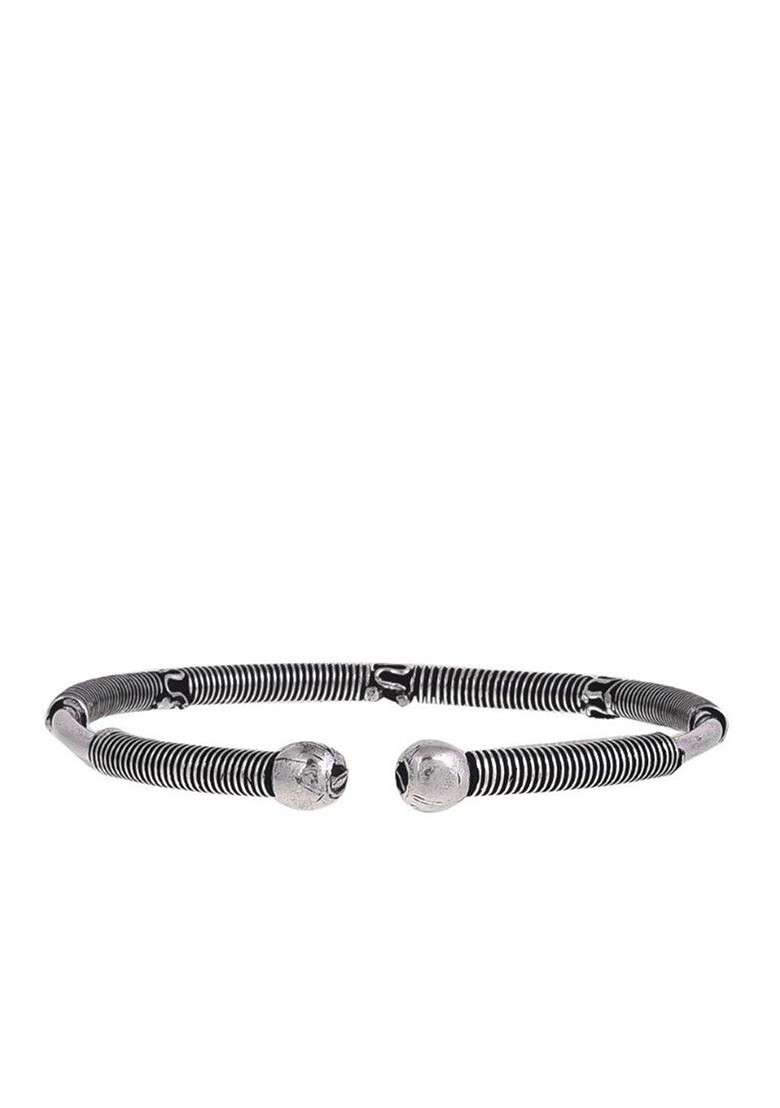 Silver Plated Oxidised Necklace Jewellery Set - Indya