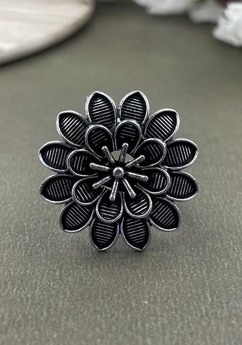 6 Piece Silver Plated Oxidised Jewellery Set