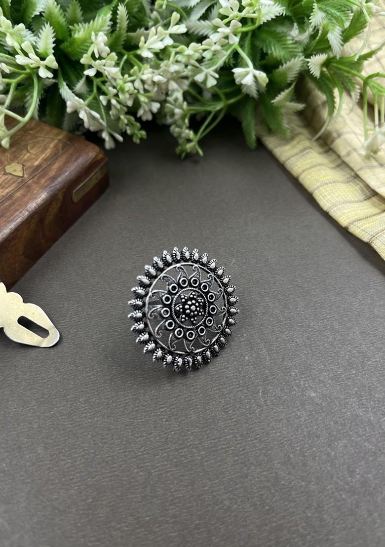 Silver Plated Oxidised Jewellery Set