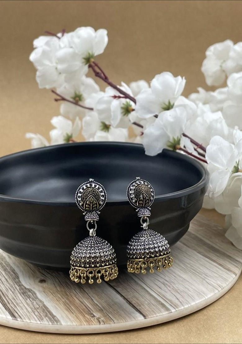 Gold Plated Oxidised Jewellery Set