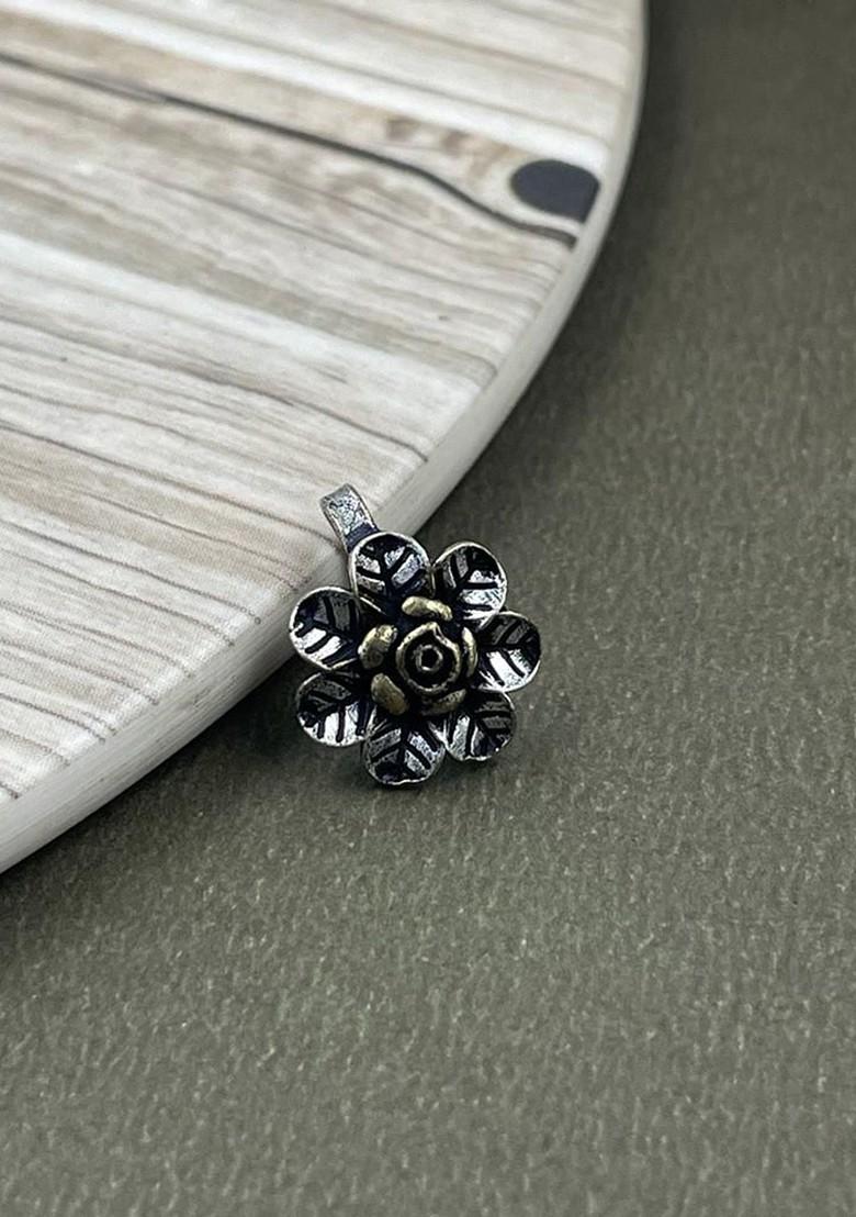 Gold Plated Oxidised Kia Dualtone Jewellery Set