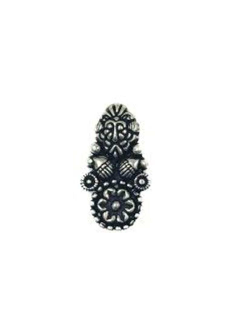 Silver Plated Stone Studded Oxidised Jewellery Set