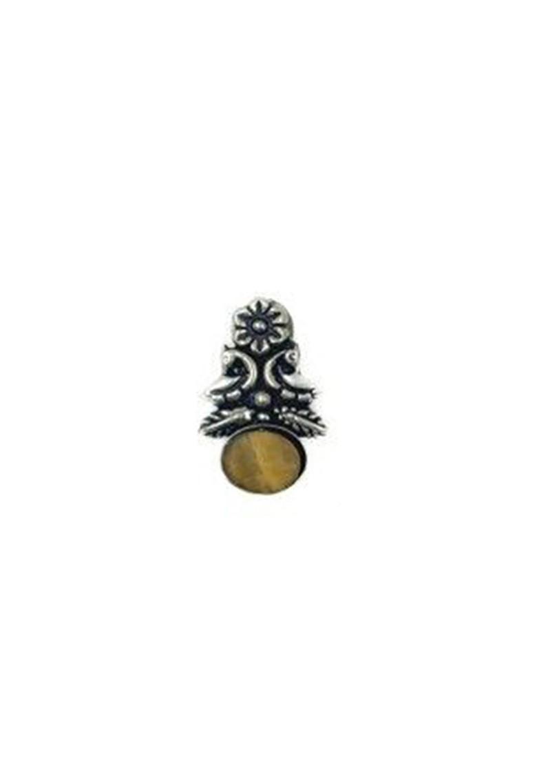 Silver Plated Stone Studded Jewellery Set