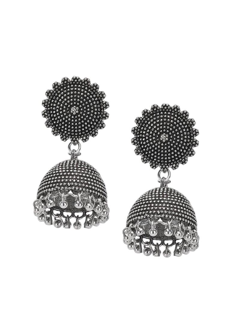Silver Plated Oxidised Jewellery Set