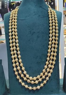Gold Plated Multi Layer Long Necklace Set