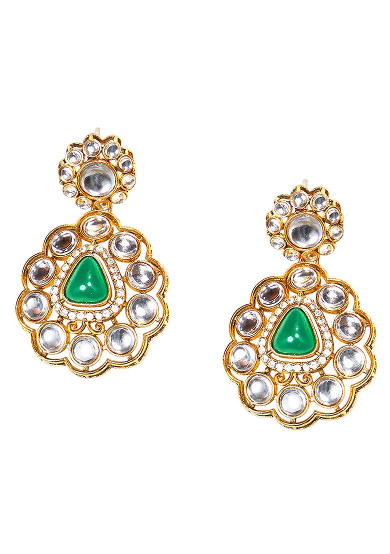 Multi For Women Colour Austrian Diamonds And Artificial Stones Choker Necklace Earring