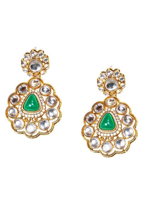 Multi For Women Colour Austrian Diamonds And Artificial Stones Choker Necklace Earring