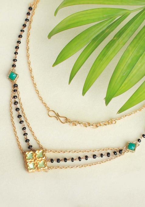 Quad Kundan Mangalsutra