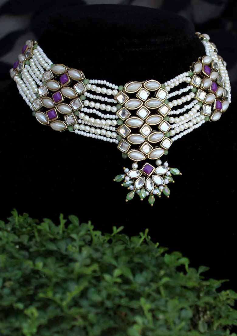 Pearl Twirl Choker - Indya