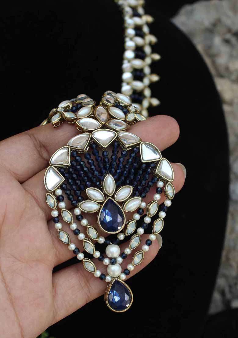 Blues Hues Long Necklace - Indya