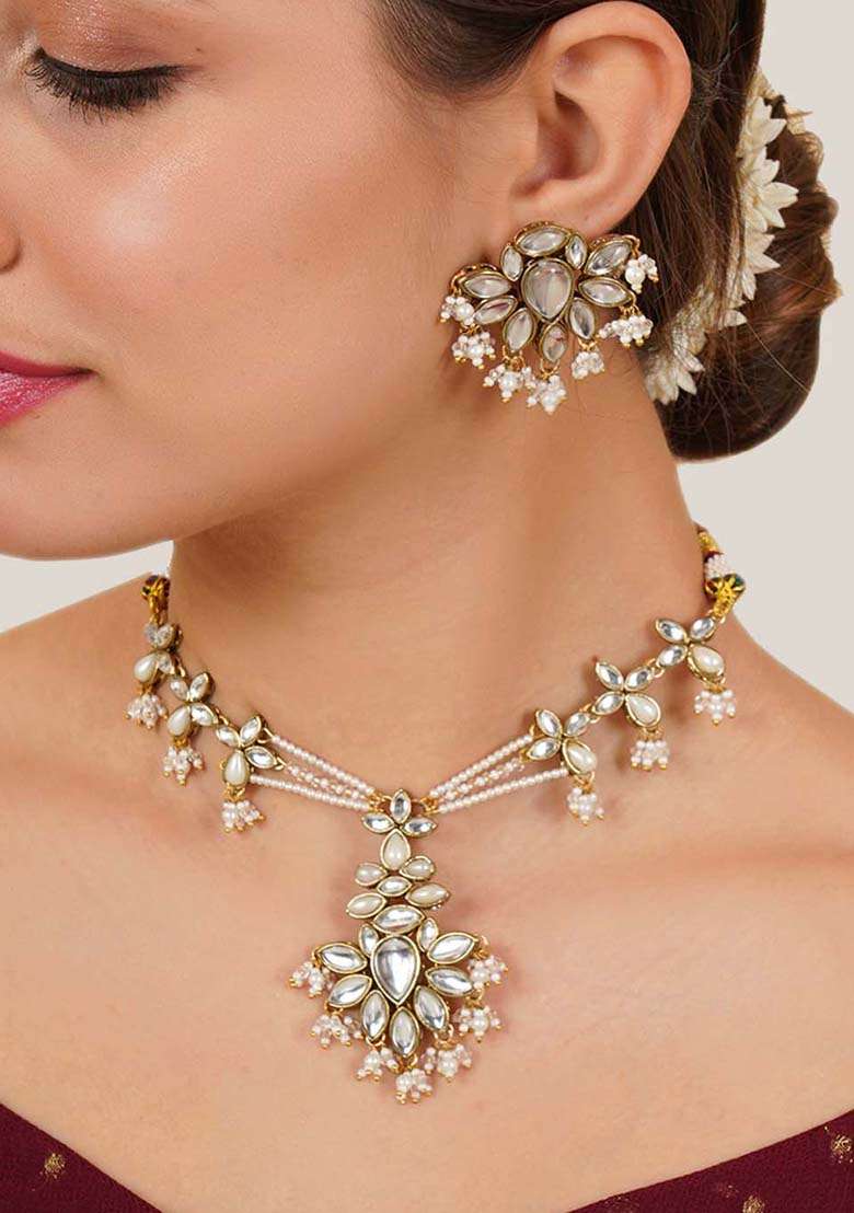 Floral Grace Choker Set - Indya
