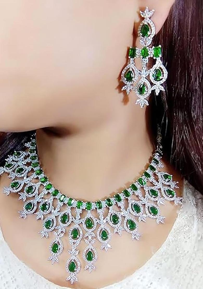 Green Copper Necklace Sets