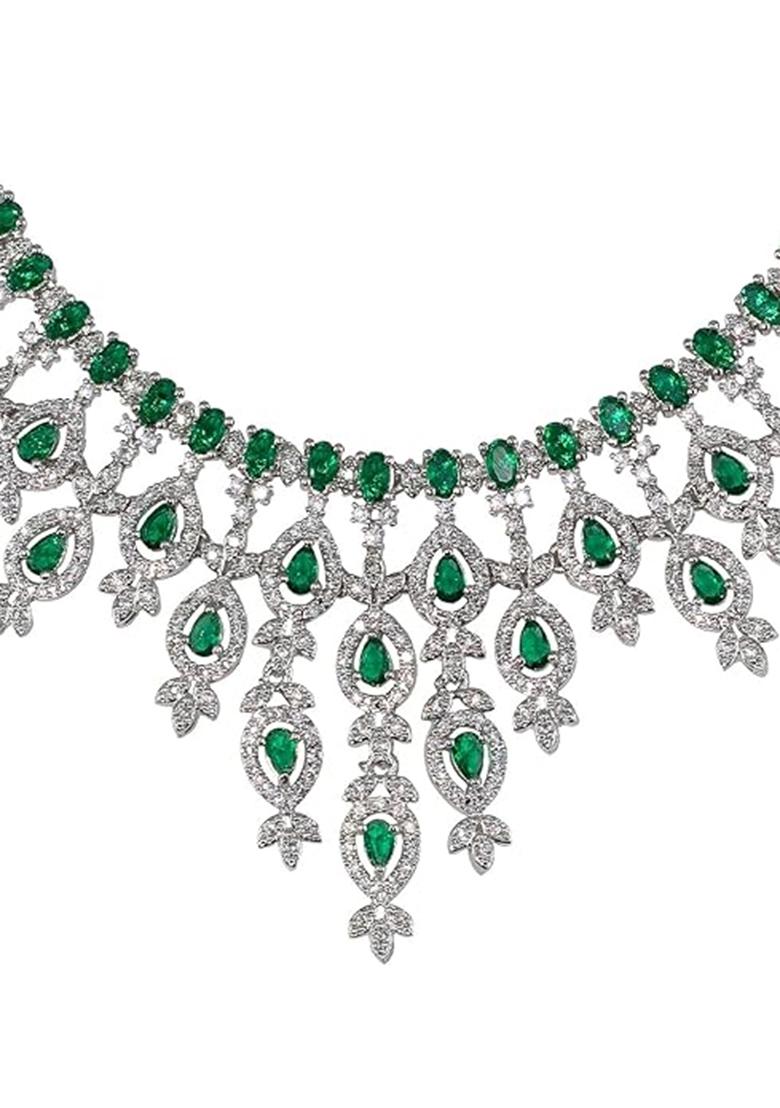 Green Copper Necklace Sets