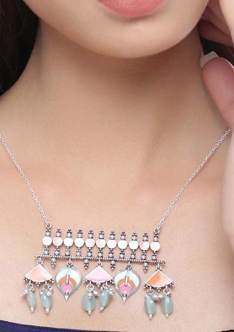 Multicolor Alloy Necklace Set