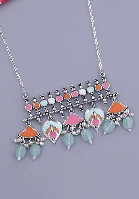 Multicolor Alloy Necklace Set