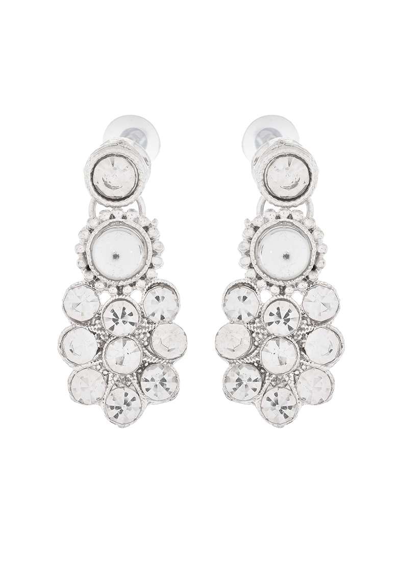 Glamorous Silver And Tone Jewellery Set For Special Occasions

 - Indya