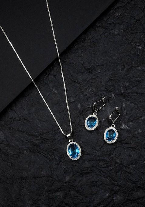 Silver Plated Pendant Set