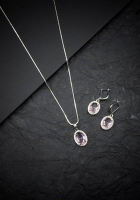 Silver Plated Pendant Set