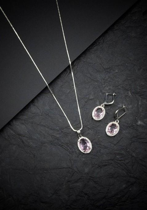 Silver Plated Pendant Set