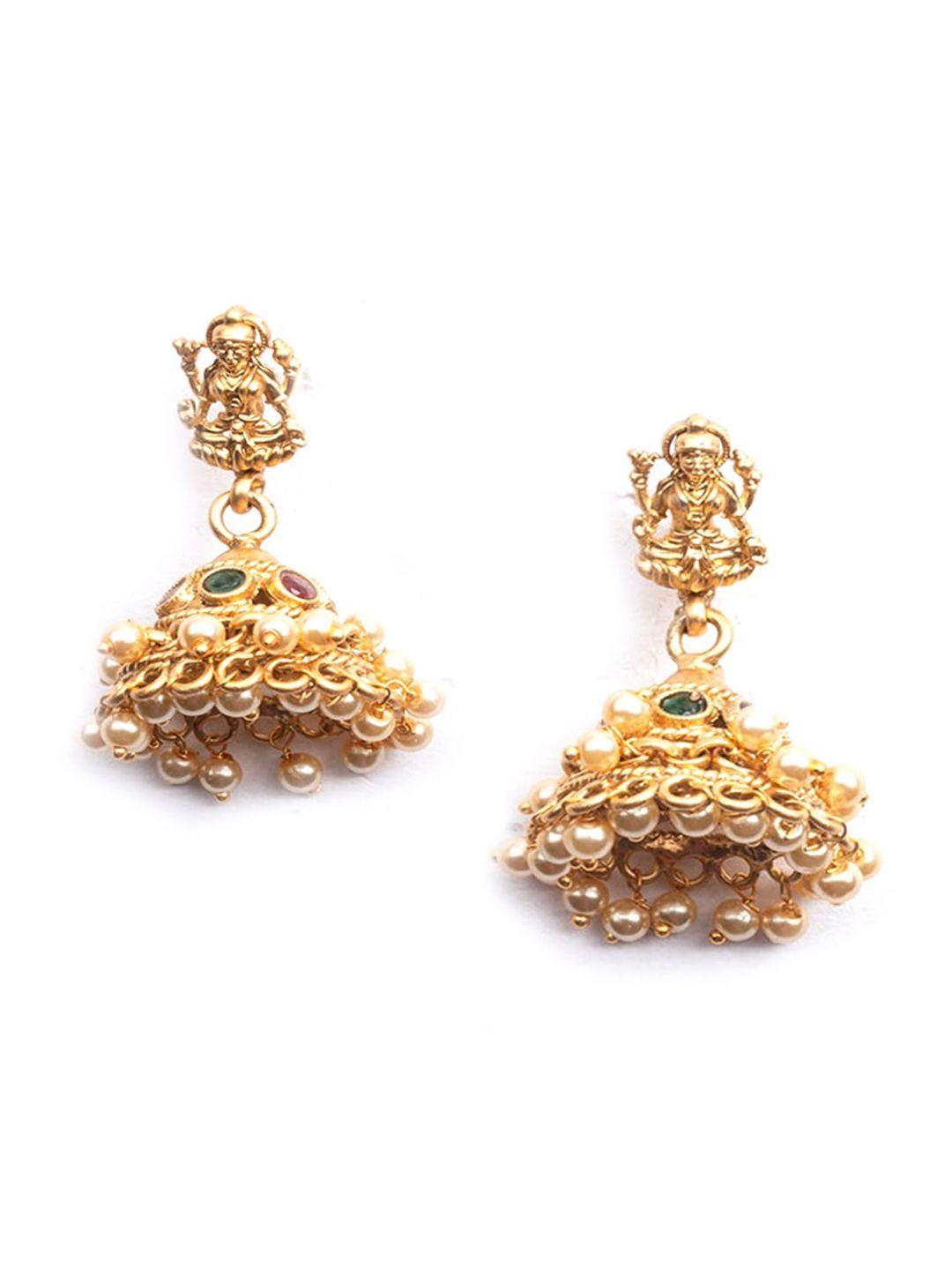 Gold Plated Stone Studded Jewellery Set