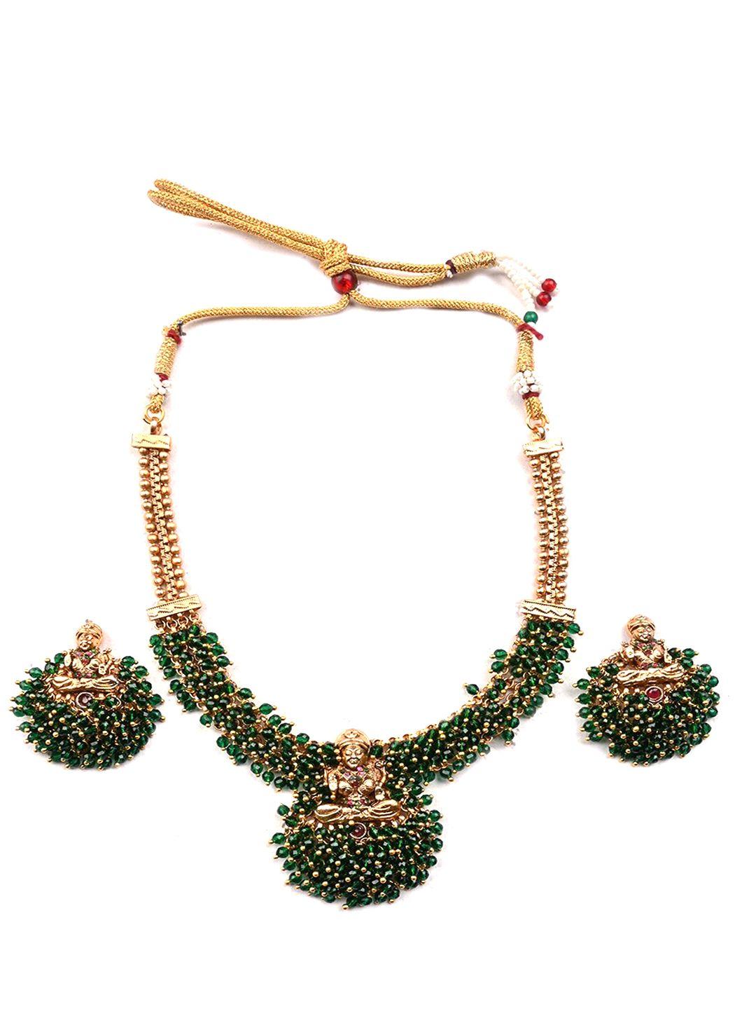 Copper Plated Beaded Jewellery Set
