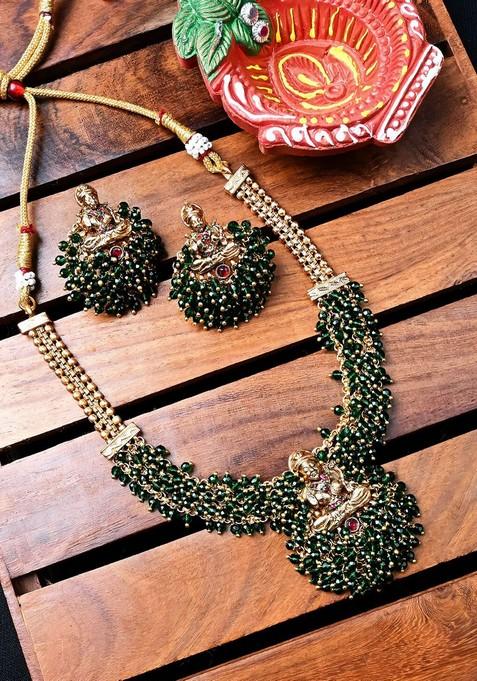 Copper Plated Beaded Jewellery Set
