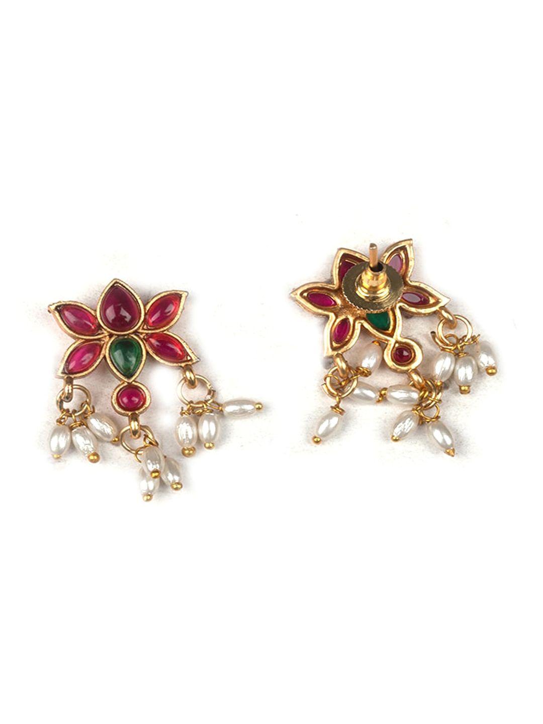 Gold Plated Studded Jewellery Set