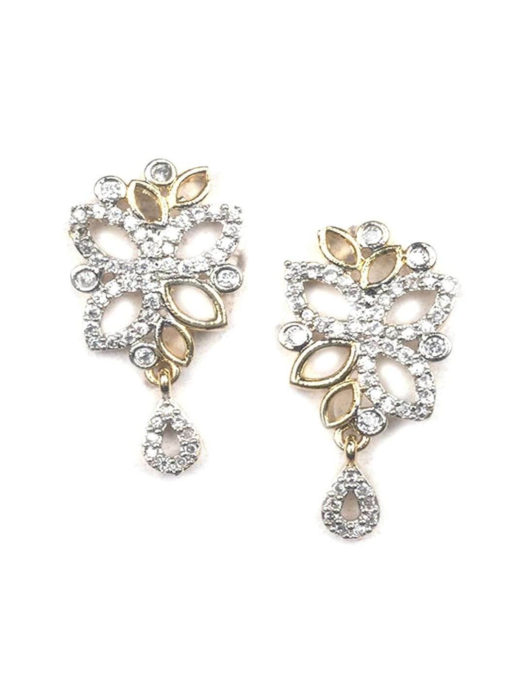 Gold Plated Ad Studded Bela Jewellery Set - Indya