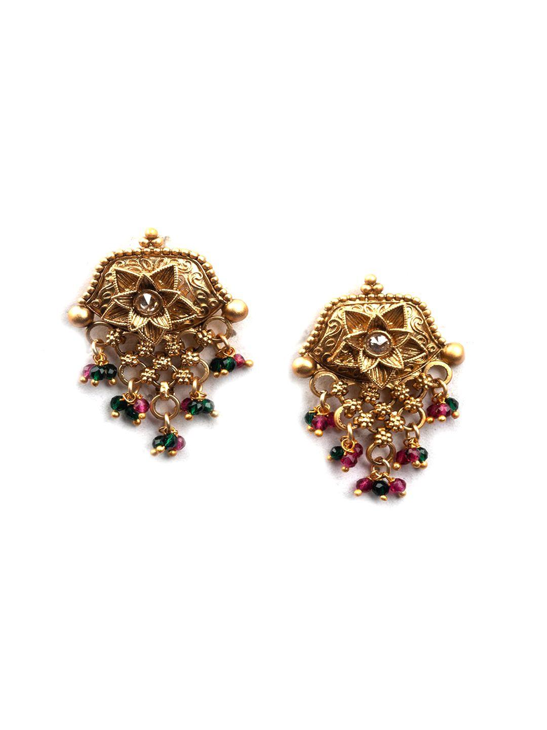 Gold Plated Necklace And Earrings