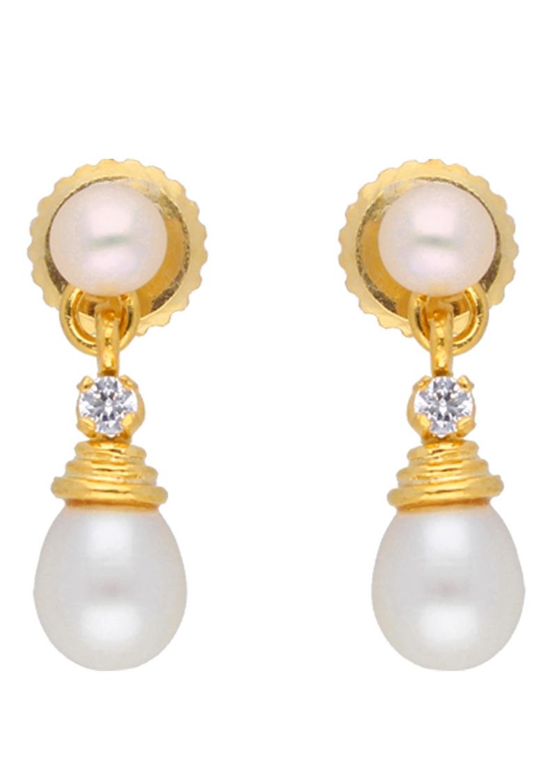 White Gold Plated Alloy Necklace Set - Indya