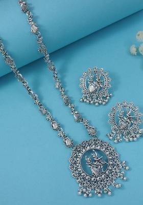 Oxidised Platinum Plating Zinc Alloy Jewellery Set