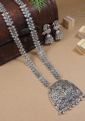 Oxidised Platinum Plating Zinc Alloy Jewellery Set
