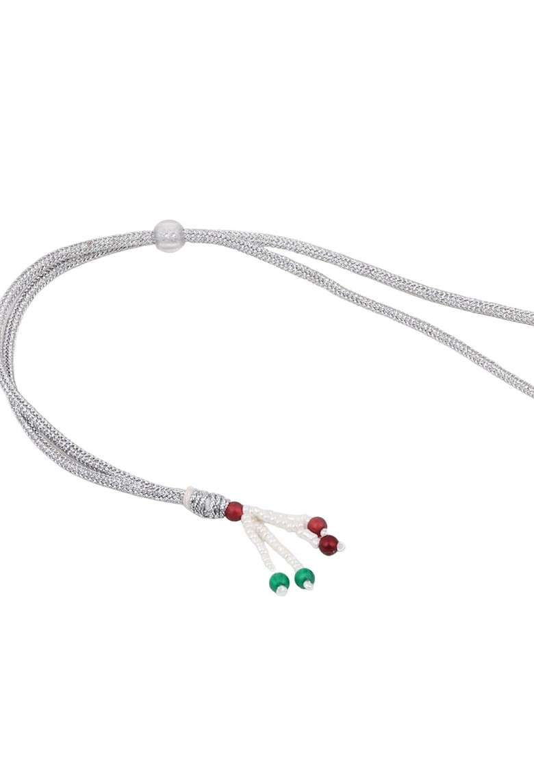 Silver Artificial Alloy Necklace Set - Indya