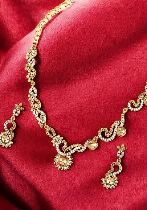 Gold Plated Brass Jewellery Set