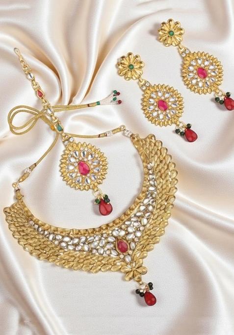 Gold Plated Brass Jewellery Set